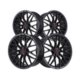 1 X TIS Motorsports 505B 19X8.5 5X112 66.6 Hub +35 Offset Gloss Black Wheel Rim