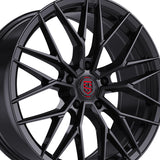 1 X TIS Motorsports 505B 19X8.5 5X112 66.6 Hub +35 Offset Gloss Black Wheel Rim