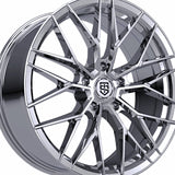 1 X TIS Motorsports 505C 20X8.5 5X112 66.6 Hub +35 Offset Chrome Plated Wheel Rim