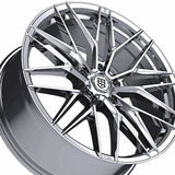 1 X TIS Motorsports 505C 18X8 5X4.50 73.1 Hub +35 Offset Chrome Plated Wheel Rim