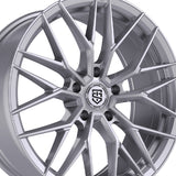 1 X TIS Motorsports 505S 20X8.5 5X4.50 73.1 Hub +35 Offset Silver Wheel Rim