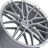 1 X TIS Motorsports 505S 17X7.5 5X112 66.6 Hub +35 Offset Silver Wheel Rim