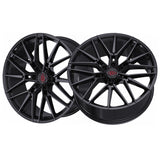 1 X TIS Motorsports 506B 22X10 6X135 87.1 Hub +24 Offset Gloss Black Wheel Rim