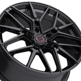 1 X TIS Motorsports 506B 22X10 6X135 87.1 Hub +24 Offset Gloss Black Wheel Rim