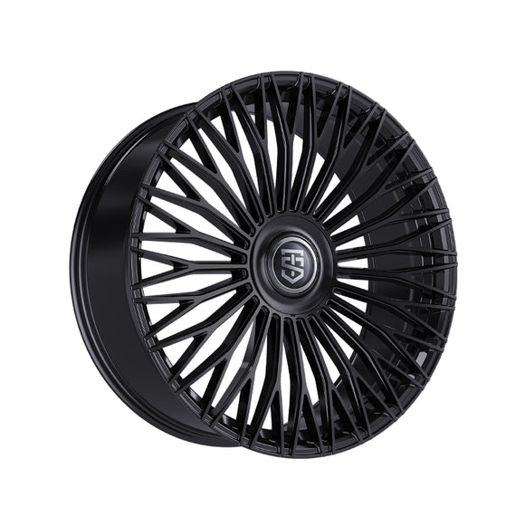 1 X TIS Motorsports 507B 24X10 6X135 108 Hub +24 Offset Gloss Black Wheel Rim
