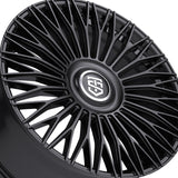 1 X TIS Motorsports 507B 22X9 5X4.50/5X120 73.1 Hub +40 Offset Black Wheel Rim