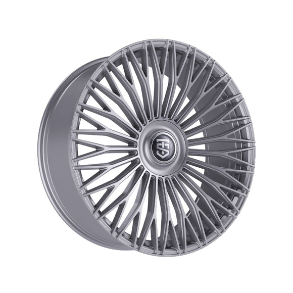 1 X TIS Motorsports 507S 22X9 5X115/5X120 73.1 Hub +15 Offset Silver Wheel Rim