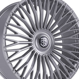 1 X TIS Motorsports 507S 22X9 5X115/5X120 73.1 Hub +15 Offset Silver Wheel Rim
