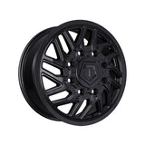 1 X TIS 544B Dually 17X6.5 8X210 154.3 Hub +129 Offset Gloss Black Wheel Rim