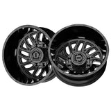 1 X TIS 544B Dually 17X6.5 8X200 142 Hub -140 Offset Gloss Black Wheel Rim