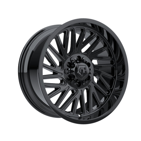 1 X TIS 553B 20X9 6X5.50 / 6X135 106.1 Hub +00 Offset Black Wheel Rim