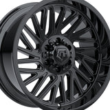 1 X TIS 553B 20X9 8X170 125.2 Hub +00 Offset Black Wheel Rim