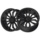 1 X TIS 556SB 20X9 6X5.50 106.2 Hub +18 Offset Black Wheel Rim