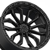 1 X TIS 556SB 22X9 6X135 87.1 Hub +00 Offset Satin Black Wheel Rim