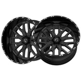 1 X TIS 560BM 26X14 6X135/6X5.50 106.2 Hub -76 Offset Black Wheel Rim