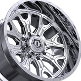 1 X TIS 560C 20X9 6X135 106.2 Hub +18 Offset Chrome Plated Wheel Rim