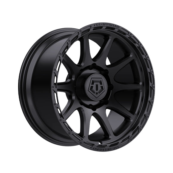 1 X TIS 563B 22X12 8X180 124.3 Hub -44 Offset Satin Black Wheel Rim