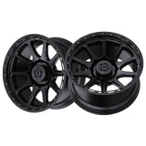 1 X TIS 563B 17X9 6X5.50 106.1 Hub 0 Offset Black Wheel Rim