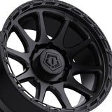 1 X TIS 563B 22X12 6X135 87 Hub -44 Offset Satin Black Wheel Rim