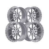 1 X TIS 563BS 17X9 5X5.00 78 Hub -12 Offset Silver Wheel Rim