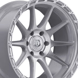 1 X TIS 563BS 17X9 6X5.50 106.1 Hub +00 Offset Brushed Face with Silver Wheel Rim