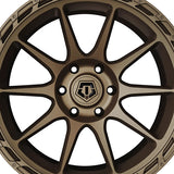1 X TIS 563BZ 22X10 6X5.50 106.1 Hub -19 Offset Bright Satin Bronze Wheel Rim
