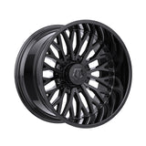 1 X TIS 565B 22X10 6X5.50 106.2 Hub -19 Offset Gloss Black & Painted lip logo Wheel Rim