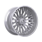 1 X TIS 565BSM 22X12 8X6.50 125.2 Hub -44 Offset Brushed Silver & Milled Wheel Rim
