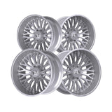 1 X TIS 565BSM 22X12 8X6.50 125.2 Hub -44 Offset Brushed Silver & Milled Wheel Rim