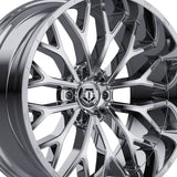 1 X TIS 565C 20X9 6X135 87.1 Hub 18 Offset Chrome Plated Wheel Rim