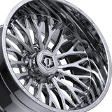 1 X TIS 565C 22X10 6X5.50 106.2 Hub -19 Offset Chrome Plated Wheel Rim