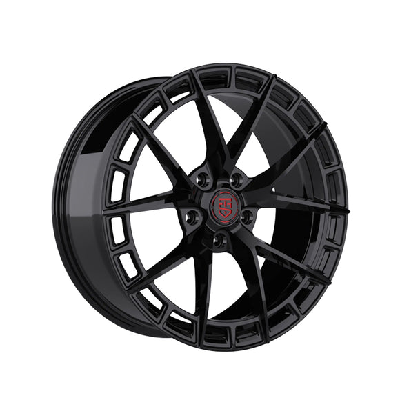 1 X TIS Motorsports 504B 22X10 6X135 87.1 Hub +24 Offset Gloss Black Wheel Rim