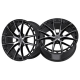 1 X TIS Motorsports 504MB 22X10 6X135 87.1 Hub +24 Offset Machined & Black Wheel Rim