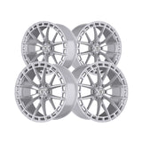 1 X TIS Motorsports 504MS 22X10 6X135 87.1 Hub +24 Offset Machined & Silver Wheel Rim