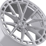 1 X TIS Motorsports 504MS 22X10 6X135 87.1 Hub +24 Offset Machined & Silver Wheel Rim