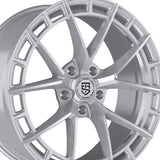 1 X TIS Motorsports 504S 18X8 5X4.50 73.1 Hub +35 Offset Silver Wheel Rim