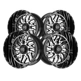 1 X TIS 544MB 20X10 6X135 106.2 Hub -20 Offset Gloss Black w/Machined Face Wheel Rim