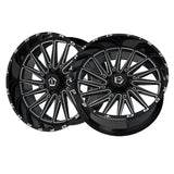 1 X TIS 547BM 20X10 6X135 106.2 Hub -19 Offset Gloss Black Milled Wheel Rim