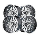 1 X TIS 547C 18X9 8X180 124.3 Hub +18 Offset Chrome Plated Wheel Rim