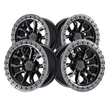 1 X TIS 556BA 20X9 6X135 87.1 Hub 0 Offset Black Wheel Rim