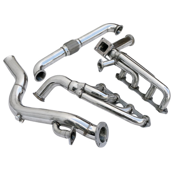 Coolstuffguru Compatible with Ford Mustang GT LX 5.0L V8 Engine Racing S/S Exhaust Manifold