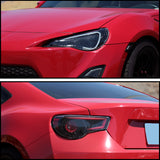 Coolstuffguru Compatible with Scion FR-S Toyota 86 LED Jet Black Projector Headlights+LED Tail Lamps