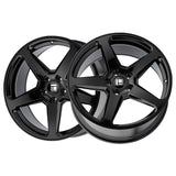 1 X TOUREN TF96 20X9 5-120 72.56 Hub 35 Offset Black Wheel Rim