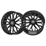 1 X TOUREN TR08 24X10 6x139.7 106.1 Hub 25 Offset Gloss Black Wheel Rim