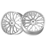 1 X TOUREN TR08 24X10 6x139.7 106.1 Hub 25 Offset Gloss Silver Wheel Rim