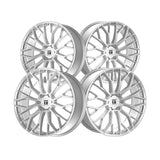 1 X TOUREN TR08 24X10 6x135 87.1 Hub 30 Offset Gloss Silver Wheel Rim