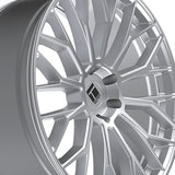 1 X TOUREN TR08 24X10 6x139.7 106.1 Hub 25 Offset Gloss Silver Wheel Rim