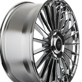 1 X TOUREN TR10 24X10 6-135/6-139.7 87.1 Hub 25 Offset Chrome Wheel Rim