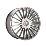1 X TOUREN TR10 22X9 5-115/5-139.7 78.1 Hub 20 Offset Silver Wheel Rim