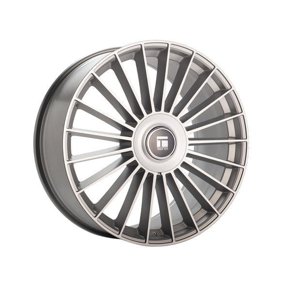 1 X TOUREN TR10 22X9 6-135/6-139.7 87.1 Hub 20 Offset Silver Wheel Rim